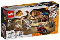 НОВО LEGO Jurassic World - Атросираптор преследване с мотоциклет 76945