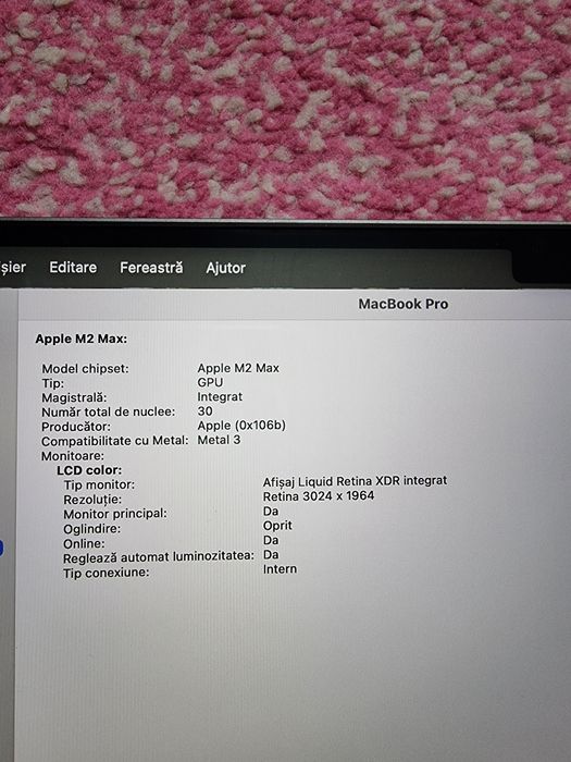 MacBook pro 14 inch 2023 cu M2 MAX schimb cu 16 17 pro max