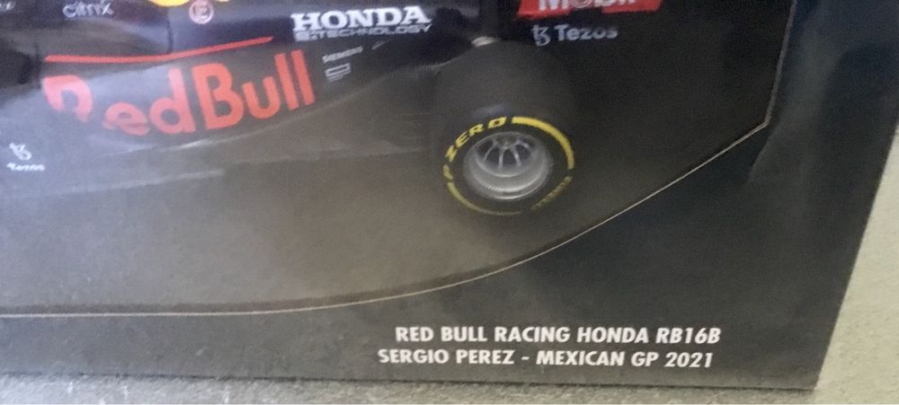 Macheta formula 1 f1 1/18 Casca F1 1/2 Red Bull Honda minichamps bell