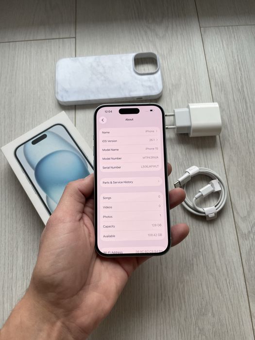 • Iphone  15  blue • FULLBOX •