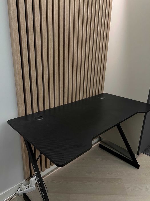Birou Gaming/Office Negru 60x120cm