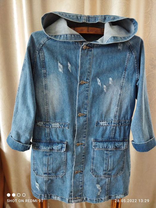 Джинсовая куртка размер 50, цена 6 тыс.