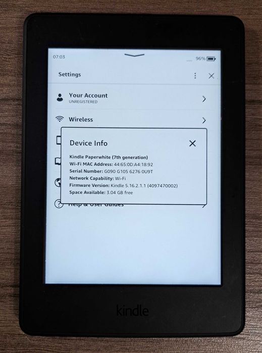 Amazon Kindle Paperwhite (7th Generation)