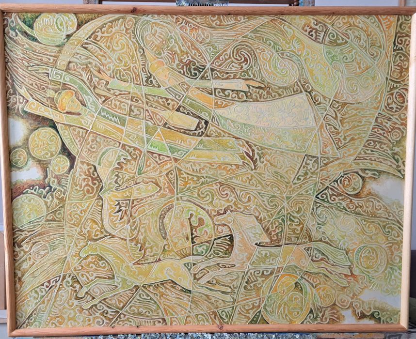 Картина «Үйлесім. Өмір өрнегі», Ануар Игембаев