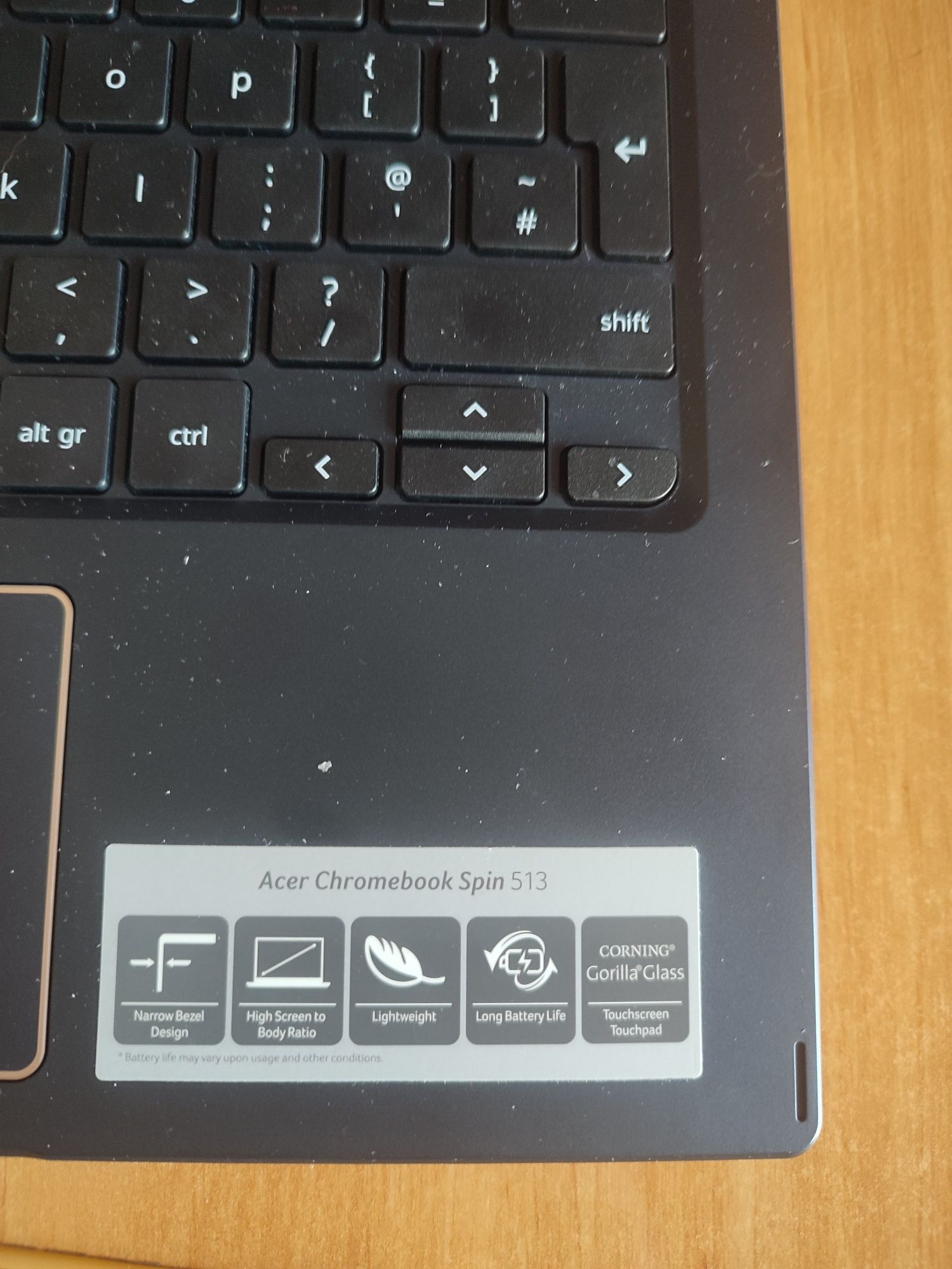 Acer spin 513 chromebook 14 inchi