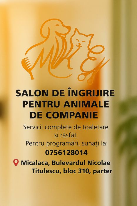 Salon de ingrijire pentru animalele de companie