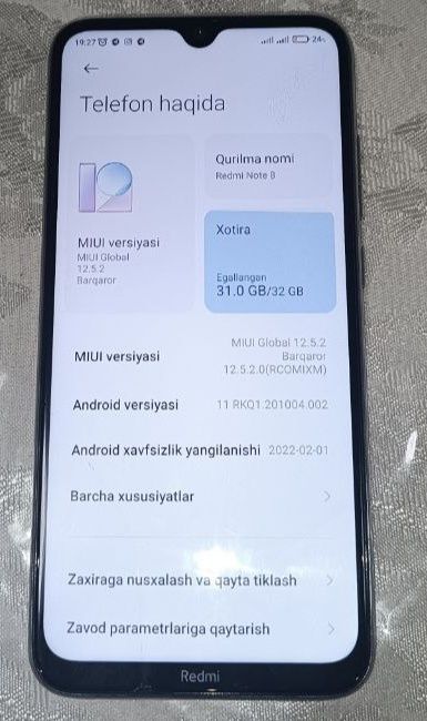 Xiaomi Note 8 32 gb