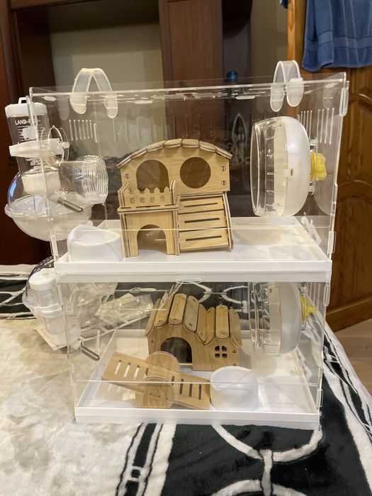 Клетка новая для хомяков 2 этажная