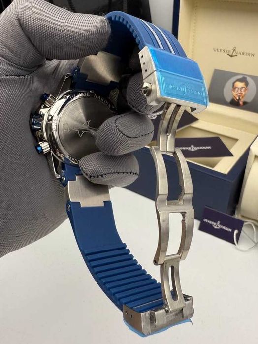 ulysse nardin marine silver blue