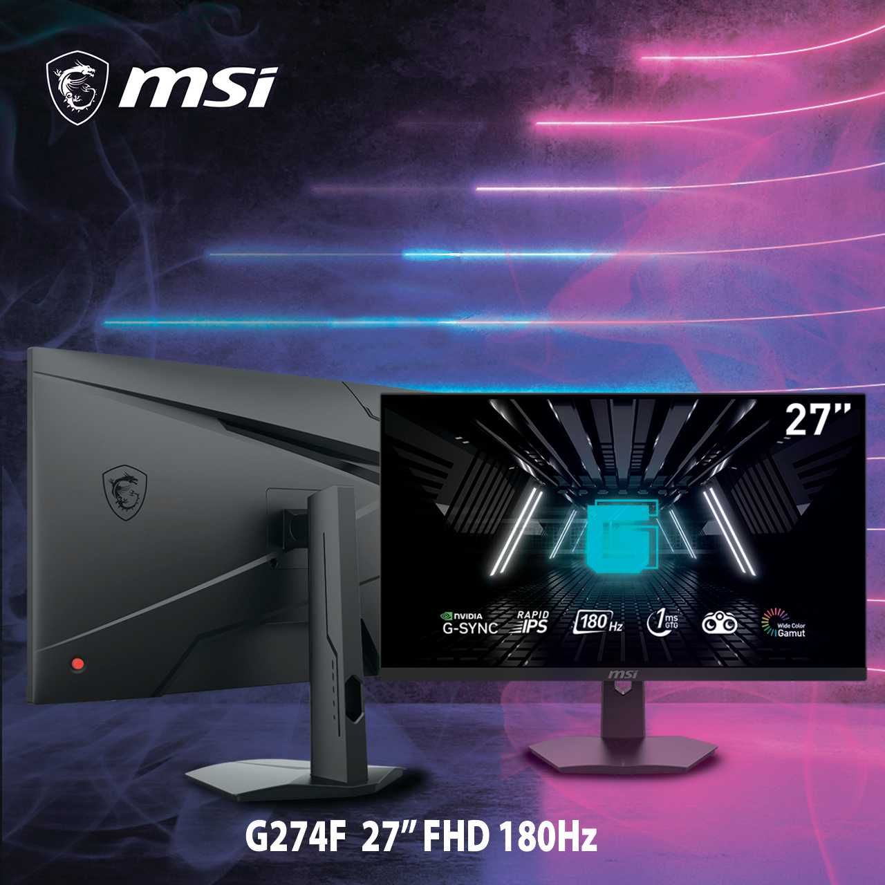 Мониторы от бренда MSI G274F 27" IPS FHD 180Hz Flat