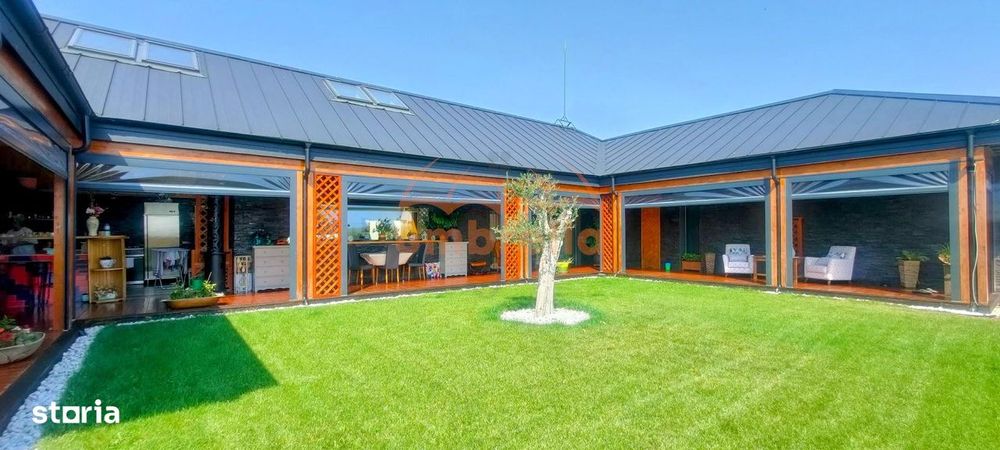 Casa in stil industrial pe teren de 8842 mp in Copaceni Cluj