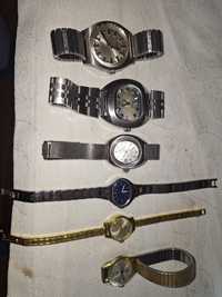 Colectie 6 ceasuri vechi automatice si mecanice.