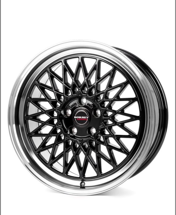 Jante cu anvelope noi Borbet B Black rim polished