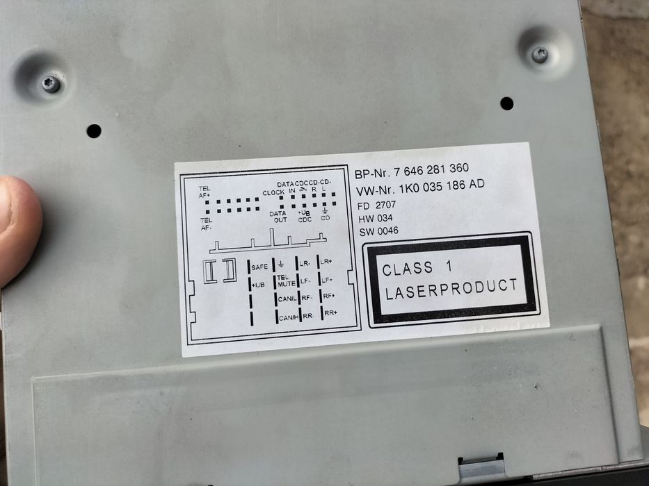 Radio casetofon Vw Golf 5