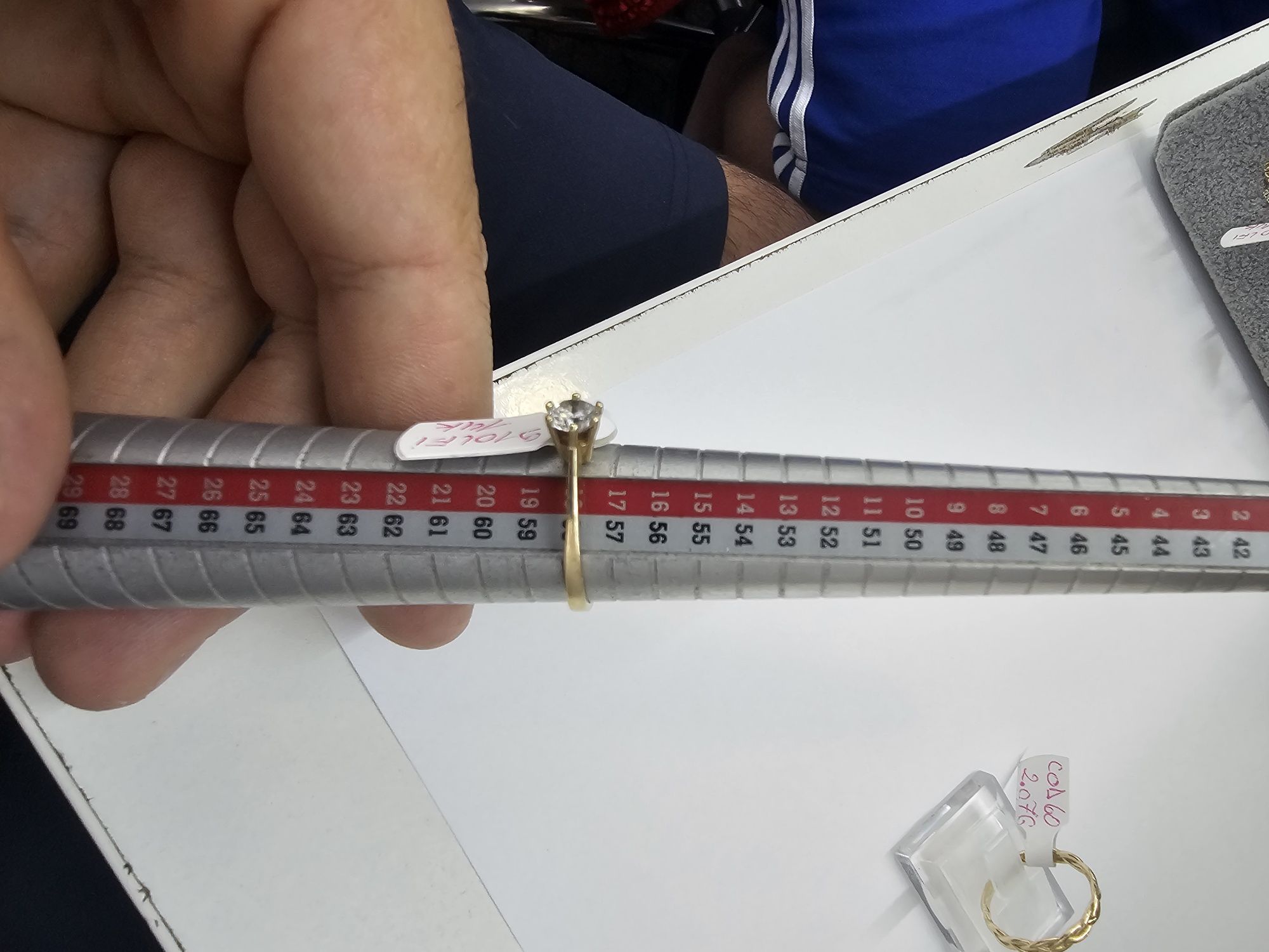 Vand inel dama din aur 14 k 2.36 g cod 34