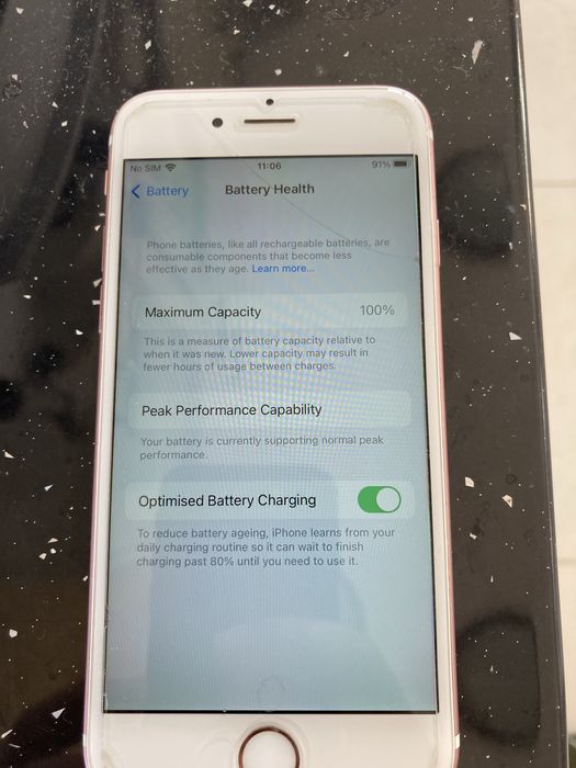 Iphone 6s 64gb 100%baterie