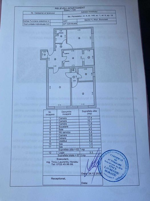 Bucuresti Aparatorii Patriei Strada Panselelor 3 semidecomandate 110000 euro