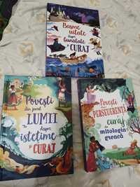 Lot 3 carti basme/povesti despre bunatate, curaj/istetime si curaj/