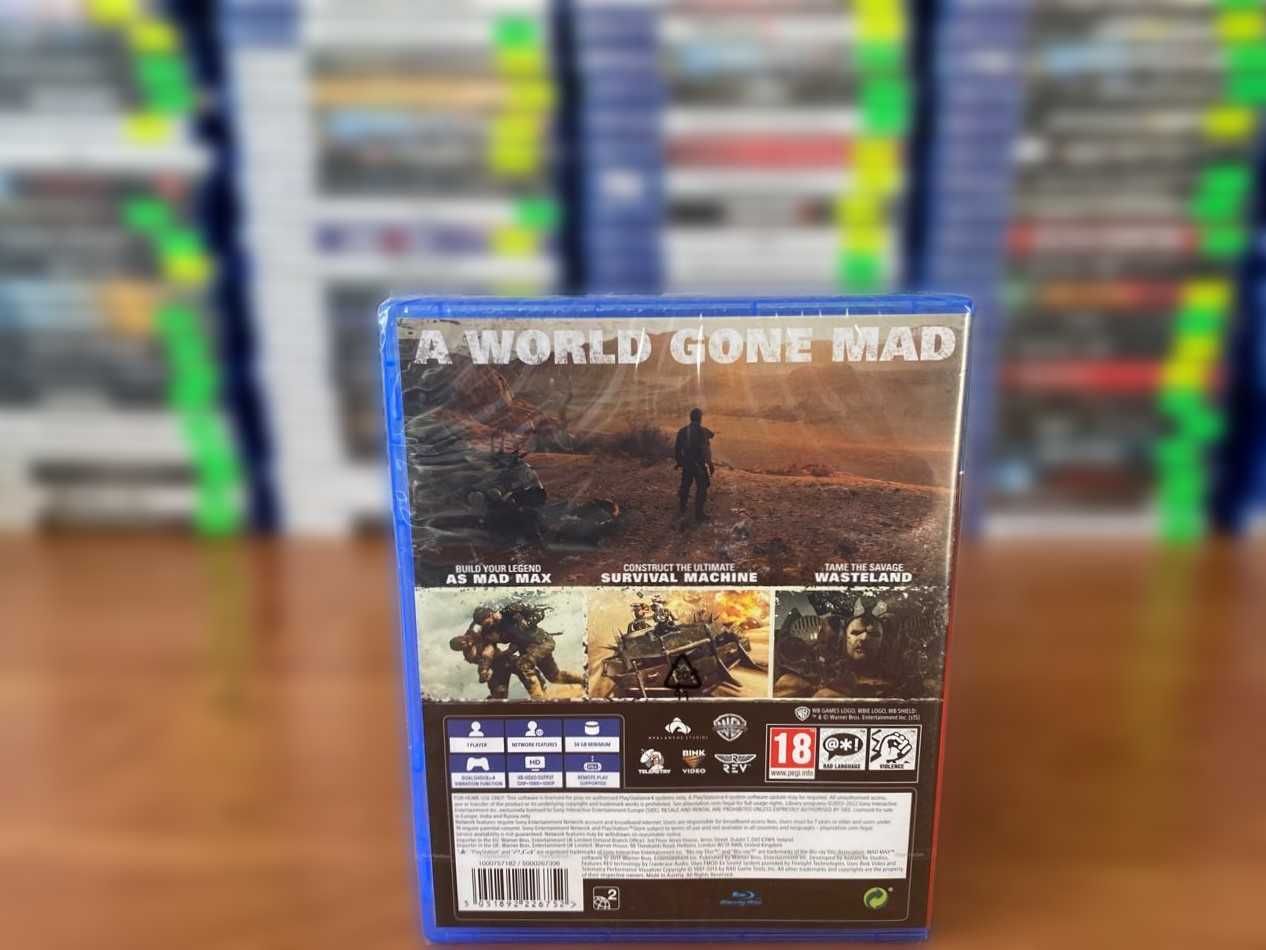 НОВЫЙ Диск Mad Max/ Безумный Макс PS4/PS5 Большой Выбор Дисков