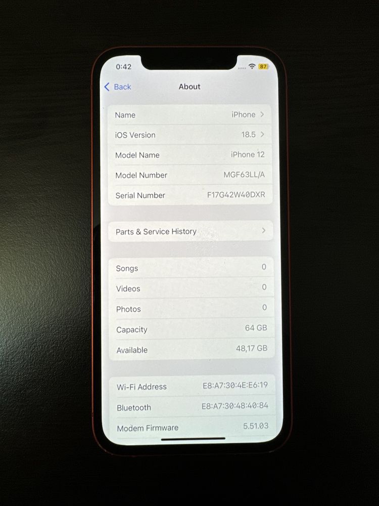 iPhone 12 64GB Product Red + пълен комплект