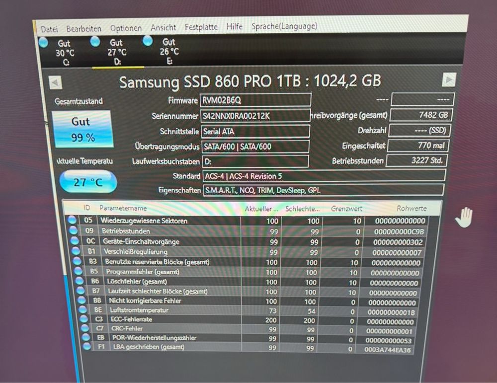 Samsung 860 Pro 1TB V-NAND SSD