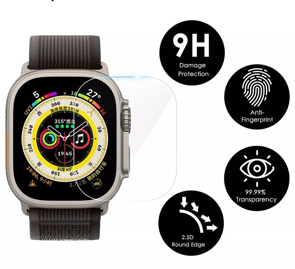 Стъклен Протектор за Дисплей за Apple Watch Ultra 49мм