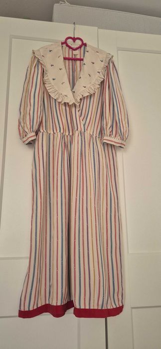 Rochie vintage matase naturala