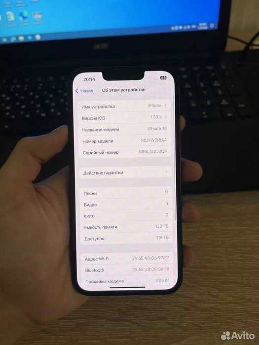 iPhone 13 128gb черный