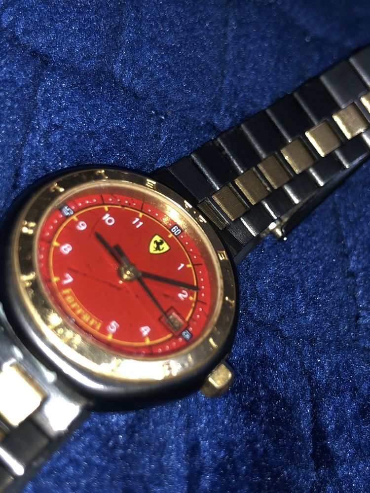 vintage ferrari formula by cartier black gold  red