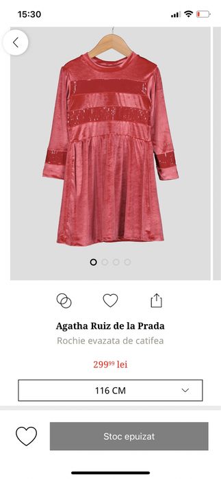 Rochita catifea rosie agatha ruiz de la prada fete (116)