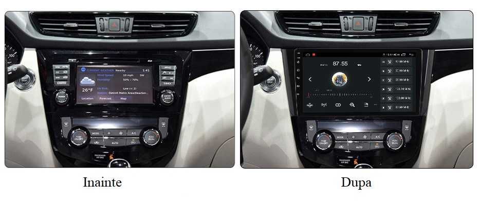 Navigatie Android Dedicata Nissan Qashqai J11, X Trail T32, Carplay