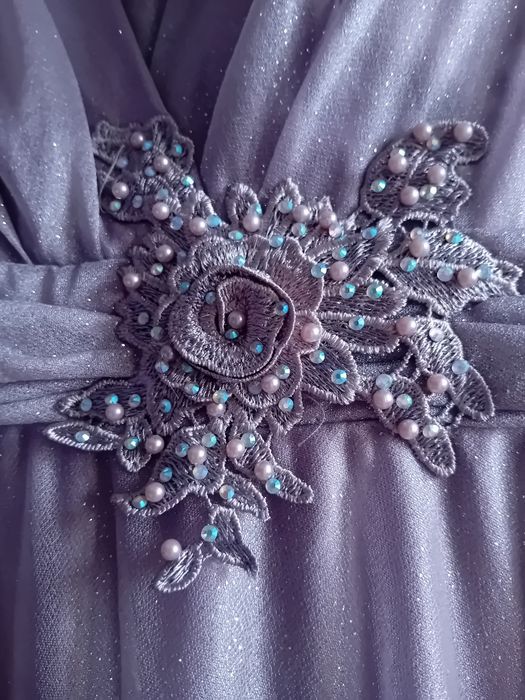 Rochie lila cu floare