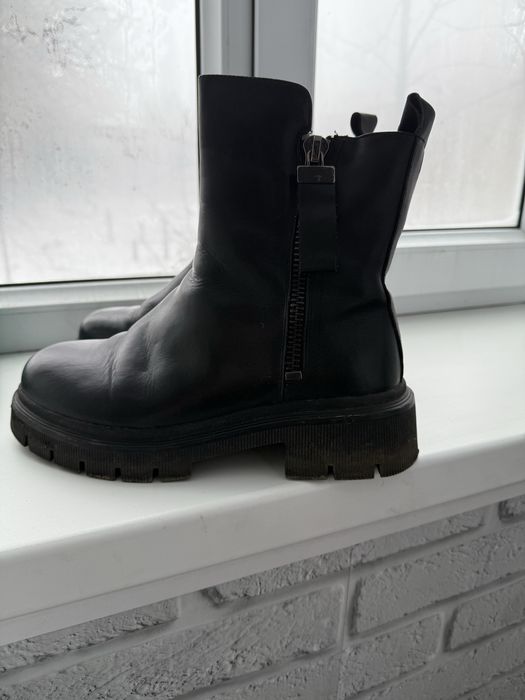 Зима сапоги женские натуральная кожа