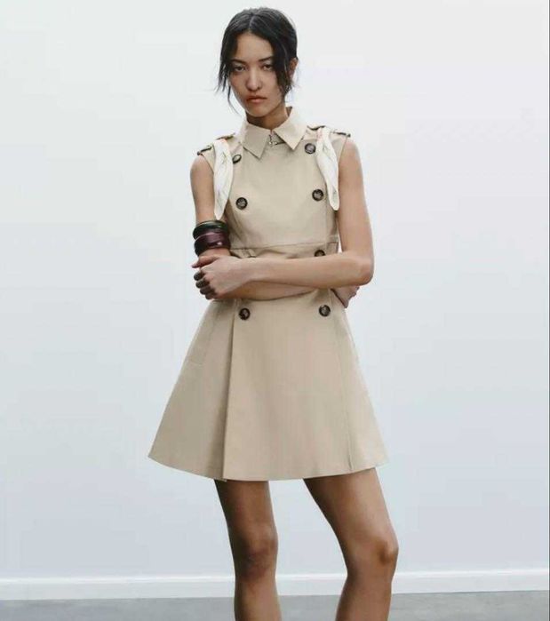 Нова рокля ZARA с шал размер С