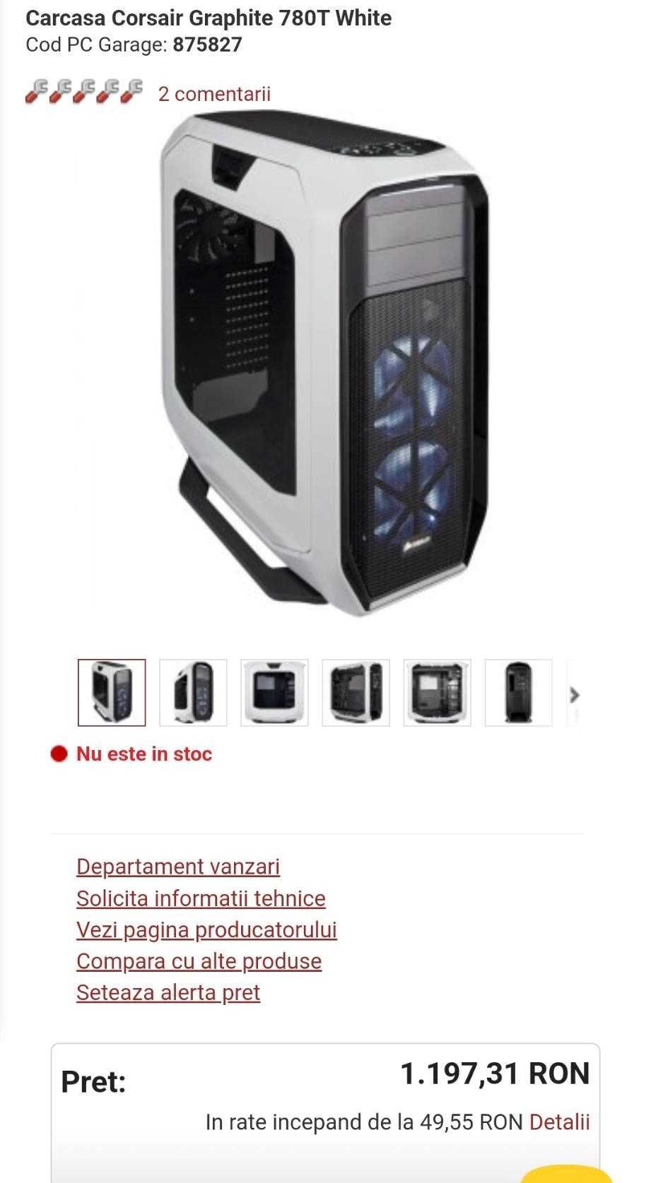 Vand unitate de gaming ,I5 7500,16 gb ram, gtx 1060