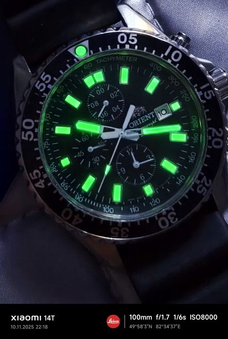 ORIENT CAPTAIN. 200M.Дайверы с хронометром от ORIENT