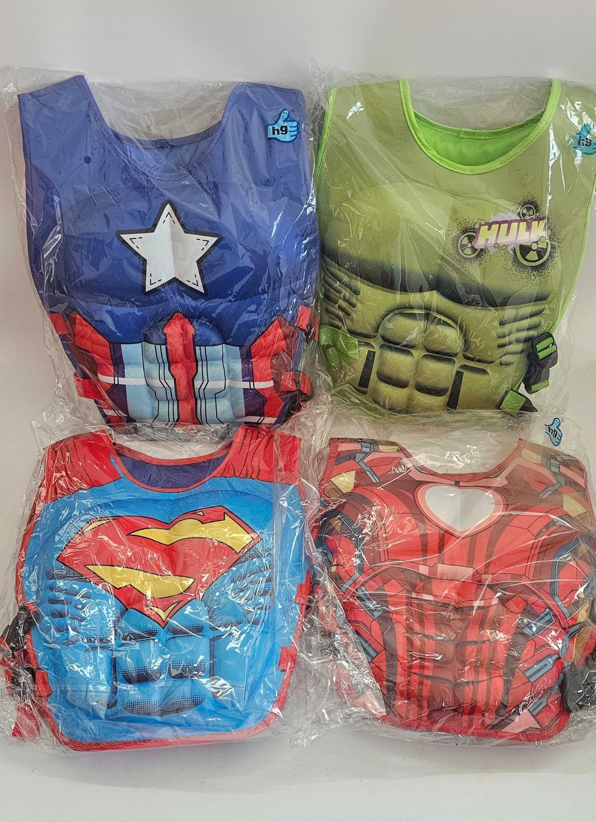 Костюм и спасителна жилетка 2в1 / 4 модела Marvel ; Hulk ; Ironman ;
