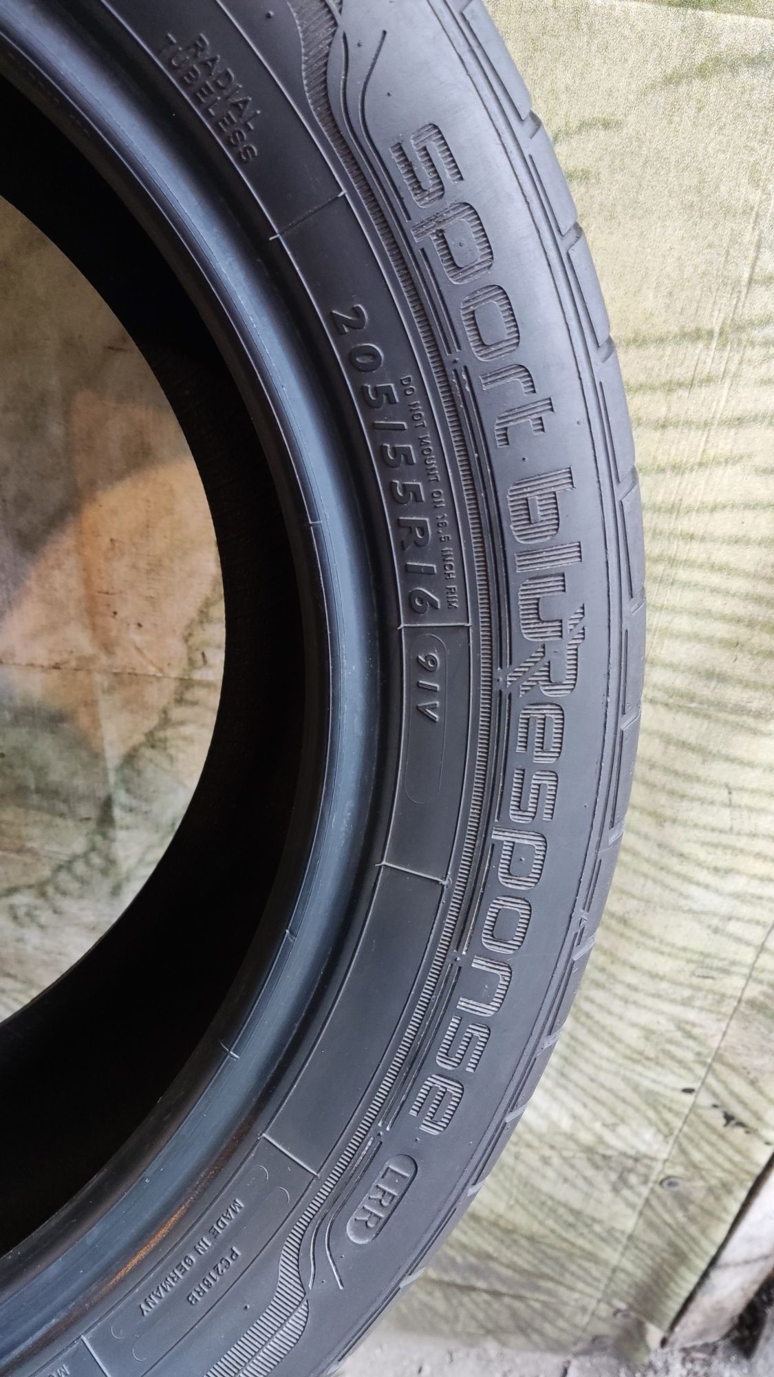 4бр летни гуми 205/55/16 Dunlop Sport Blue Response 
6.8 мм грайфер
do