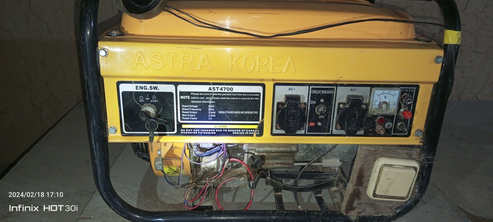 Dvijok generator 3.5kw kelishamiz