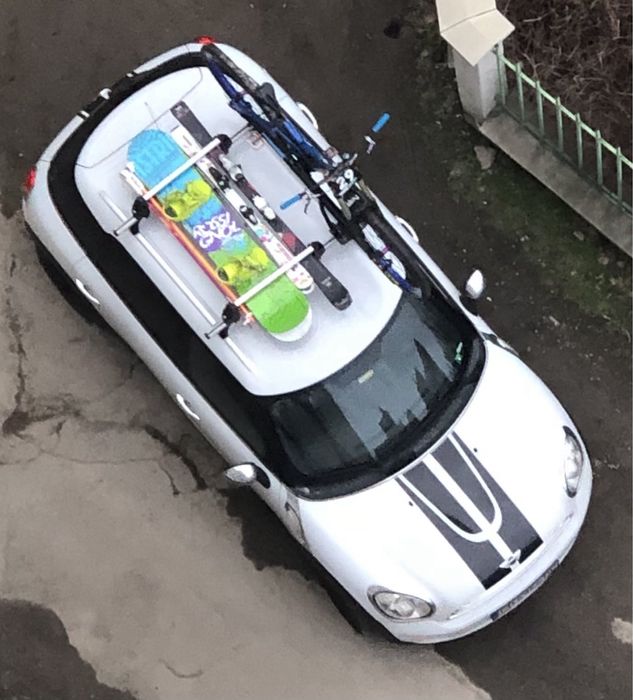 Ски багажник и напречни греди CRUZ за MINI Countryman R60
