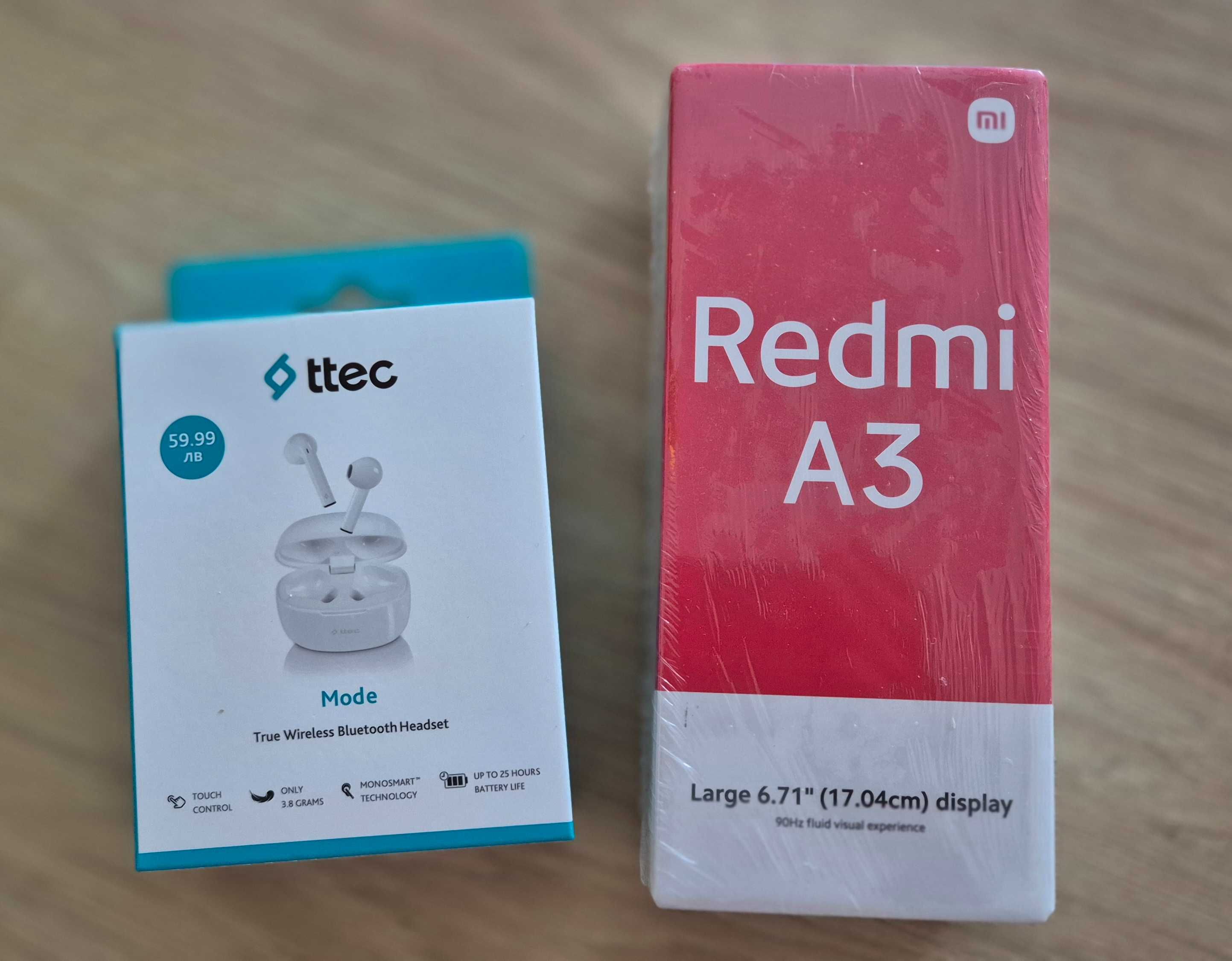 Xiaomi Redmi A3 Две SIM карти + слушалки 2 години гаранция