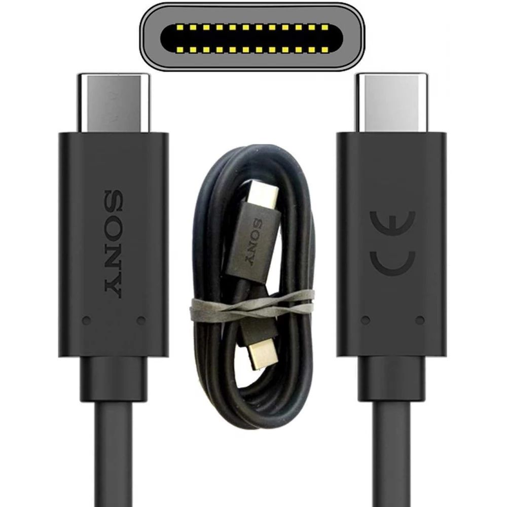 Cablu Sony USB 2.0 TypeC-TypeC 1 metru negru fast charge ,UCB24- 25LEi