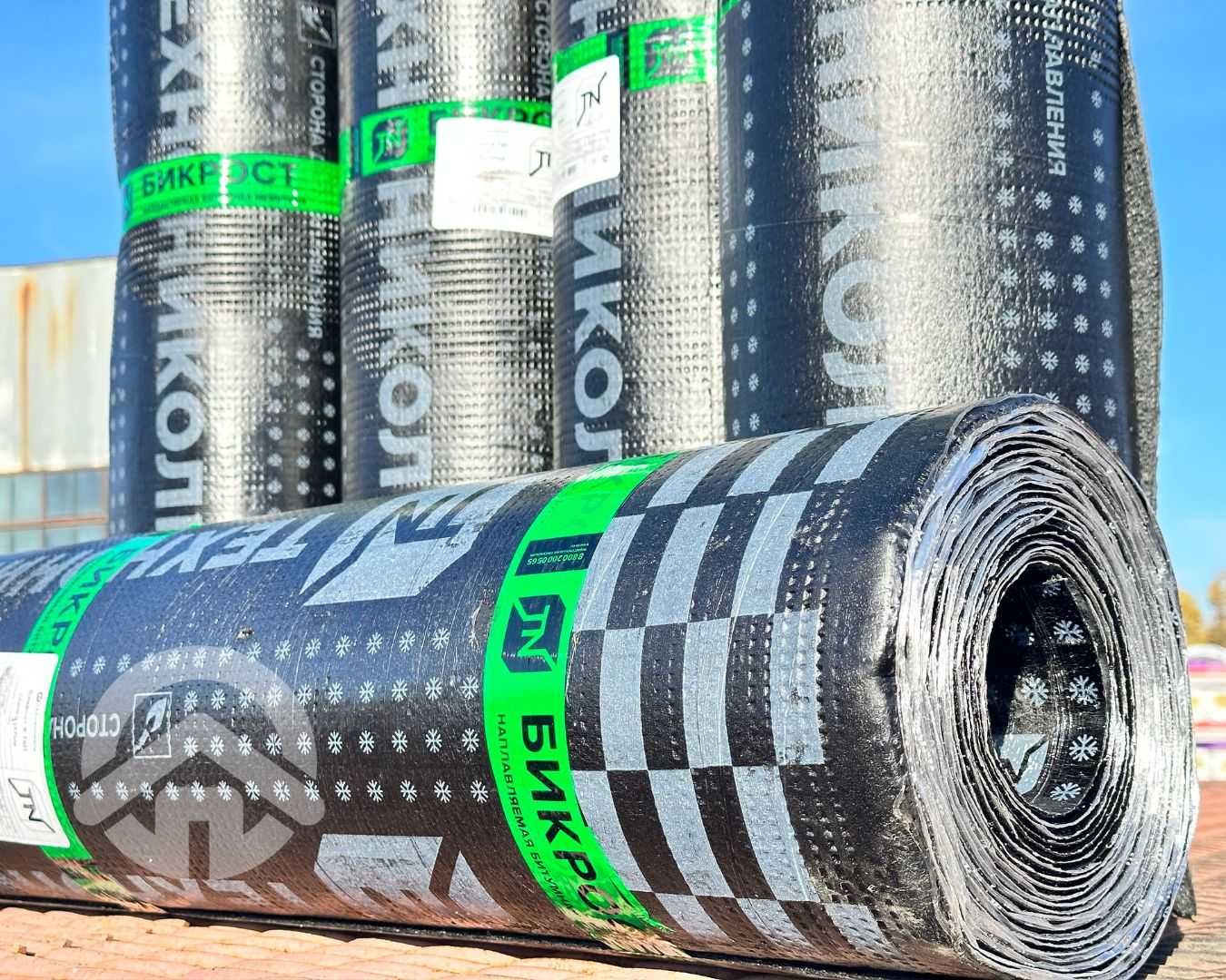 Бикрост, Унифлекс, Техноэласт, Рубероид, ПВХ мембрана, Горелка.