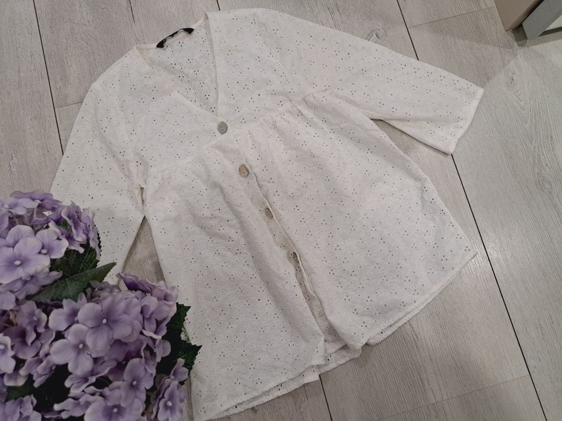 ZARA риза с английска бродерия р-р ХС