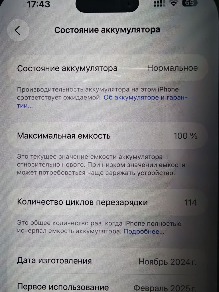 iPhone 16 pro max  256 GB sim