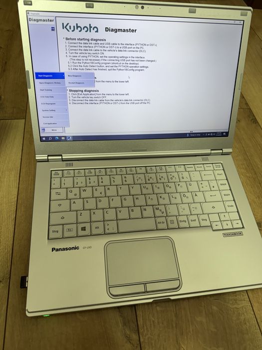 Tester/Diagnoza KUBOTA Tacheuchi HINO, Soft 2024 in limba Engleza