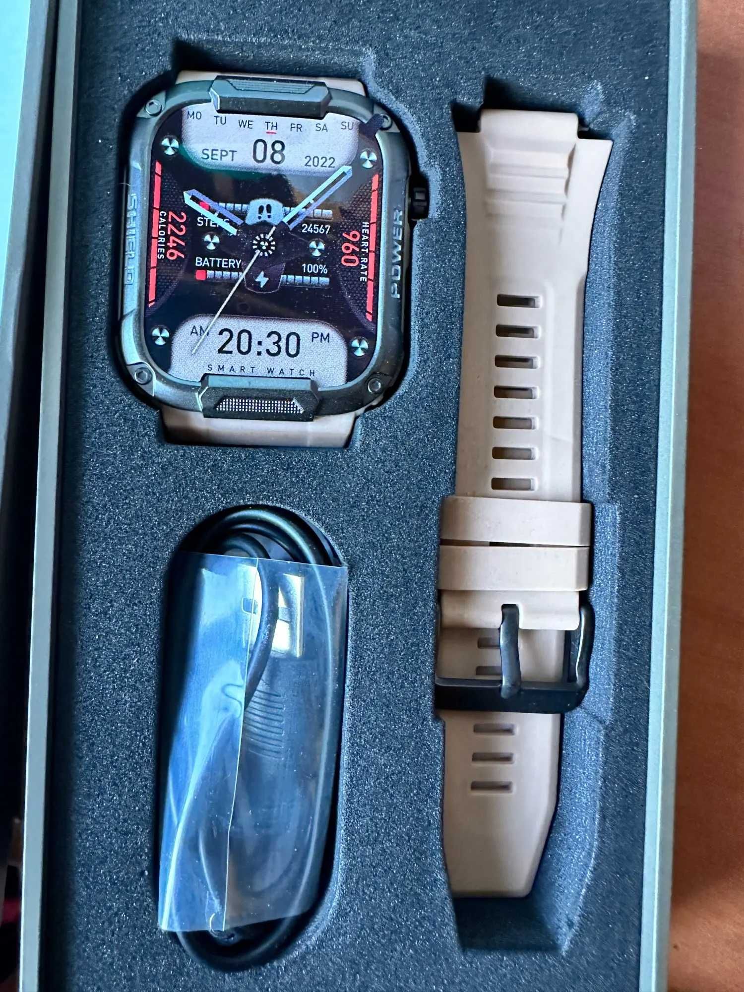 Мъжки военен смарт часовник MELANDA 1.85 Bluetooth Call Smartwatch