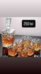 Set elegant de sticlă de cristal pentru whiskey cu pahare