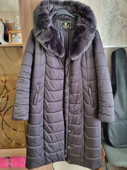 Пуховик женский, теплый
