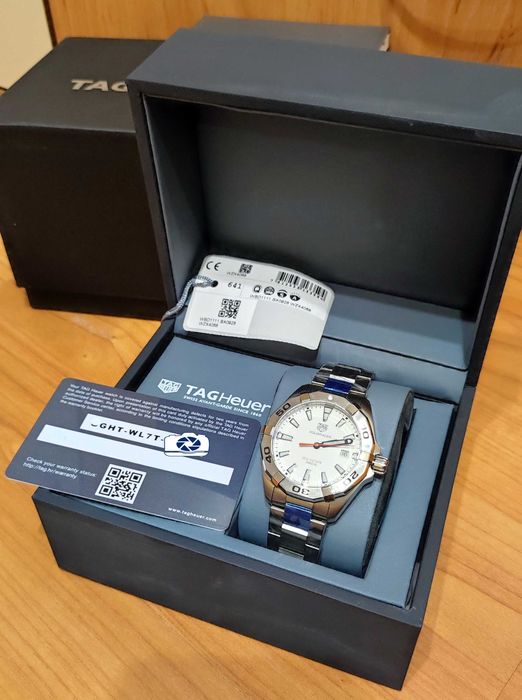 TAG HEUER AQUARACER WBD1111 Мъжки Часовник Нов с кутия и документи